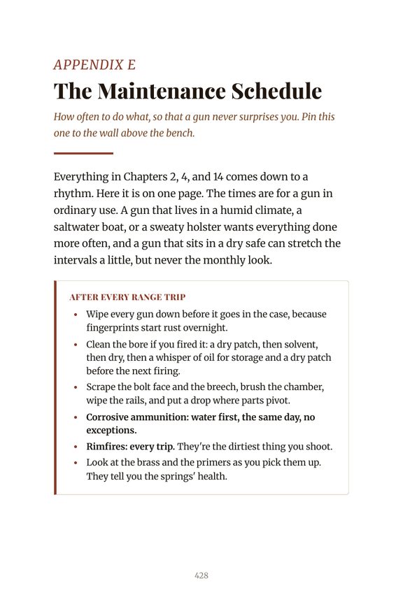 A page of The Old Gun Hand